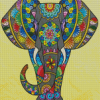 Elephant Mandala Illustration Diamond Paintings