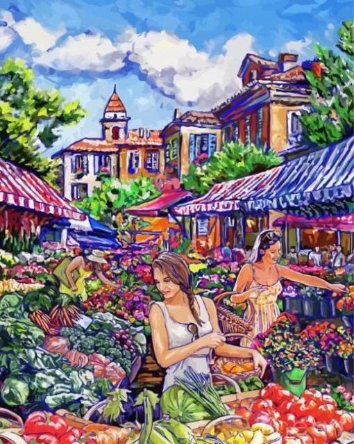 Farmer Market Tim Gilliland Diamond Paintings