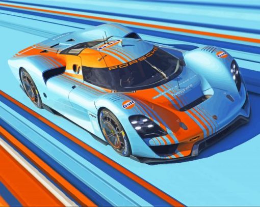 Fast Gulf Porsche Diamond Paintings