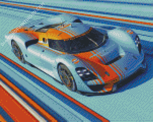 Fast Gulf Porsche Diamond Paintings