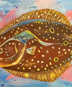 Flounder Fish Art Diamond Paintings