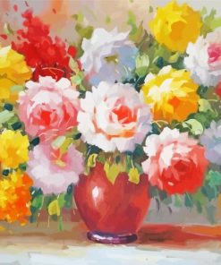 Impressionist Vase Flowers Diamond Paintings
