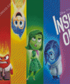 Inside Out Disney Movie Diamond Paintings