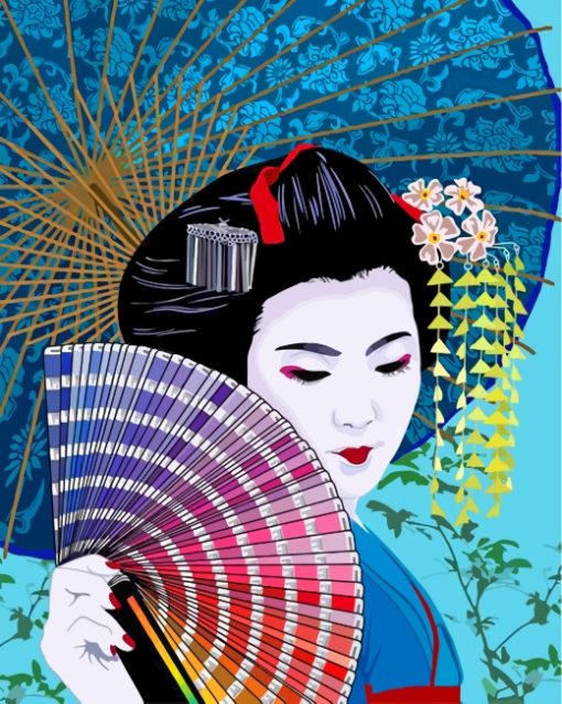 Japanese Geisha Diamond Paintings