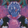 Neon Tomura Shigaraki Diamond Paintings