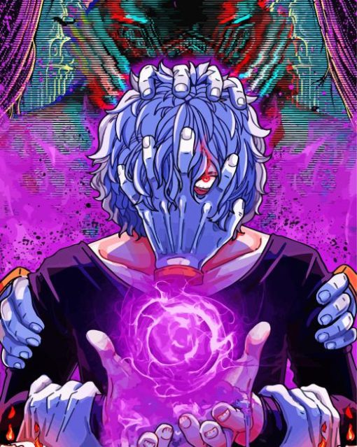 Neon Tomura Shigaraki Diamond Paintings