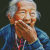 Old Laughing Lady Diamond Paintings