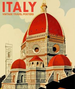 Vintage Old Italy Poster Diamond Paintings