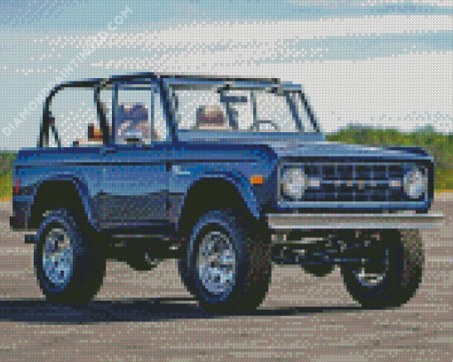 1977 Bronco Four Wheel Drive Diamond Paintings