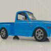 68 Chevy blue truck 5D Diamond Painting