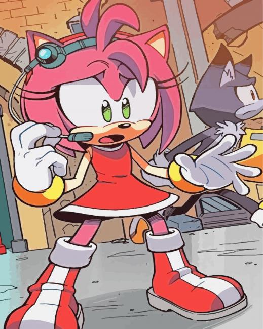 Sonic Amy Rose Characters Diamond Painting 