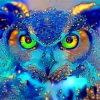 Blue Magic Owl Diamond Paintings