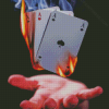 Burning Poker Cards Diamond Paintings