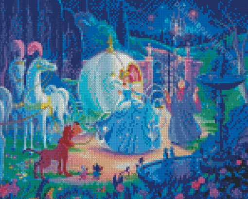 Disney Cinderella Coach Carriage Diamond Paintings