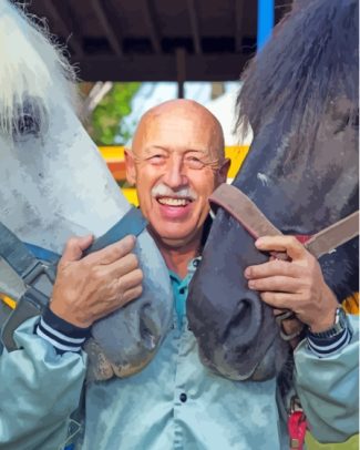 Dr Pol With Horses Diamond Paintings