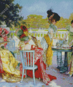 Girls Tea Party Diamond Paintings