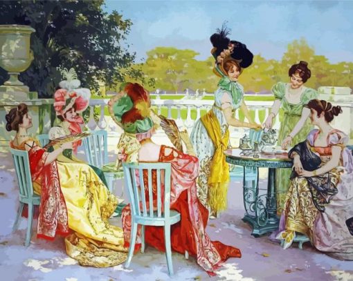 Girls Tea Party Diamond Paintings