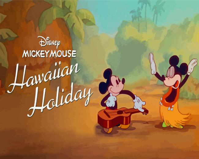 Mickey Mouse Hawaiian Holiday Diamond Paintings