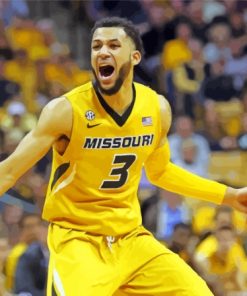 Missouri Tigers Basketballer Screaming Diamond Paintings