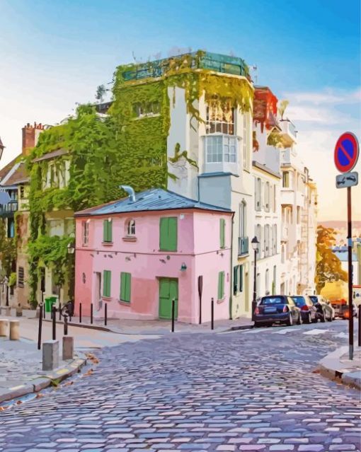 Montmartre Streets in Paris Diamond Paintings