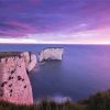 Old Harry Rocks With Pink Sunset Diamond Paintings