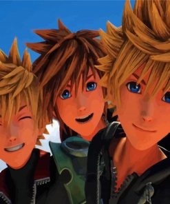 Roxas And His Friends Diamond Paintings