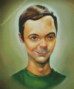 Sheldon Cooper Caricature Diamond Paintings
