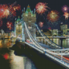 Tower Bridge Fireworks Celebration Diamond Paintings