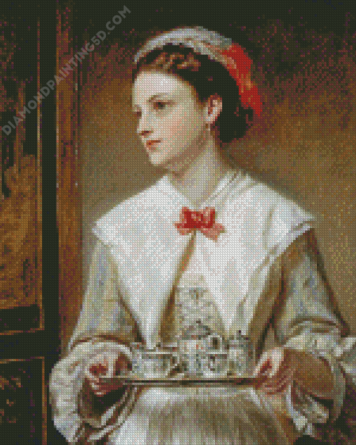 Victorian Waitress Diamond Paintings