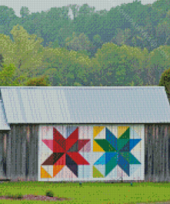 Aesthetic Barn With Quilt Diamond Paintings