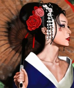Aesthetic Oriental Lady Diamond Paintings