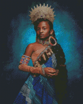 Aesthetic African Princess Diamond Paintings