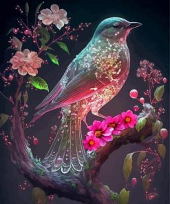Aesthetic Floral Bird Diamond Paintings