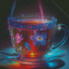 Aesthetic Floral Tea Diamond Paintings