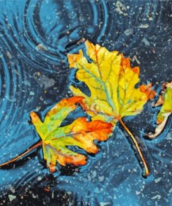 Aesthetic Maple In The Rain Diamond Paintings