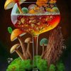 Aesthetic Mushrooms Cup Diamond Paintings