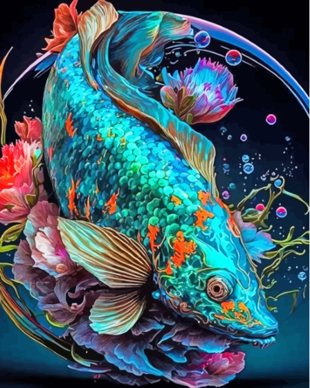 Aesthetic Tropical Fish Diamond Painting 