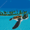 Baby Sea Turtle Underwater Diamond Paintings