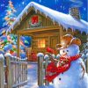 Christmas Cowboy Snowman Diamond Paintings