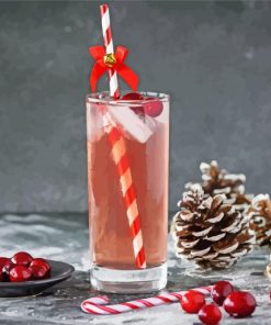Christmas Cocktail Drink Diamond Paintings