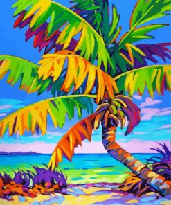 Colorful Tropical Palm Diamond Paintings