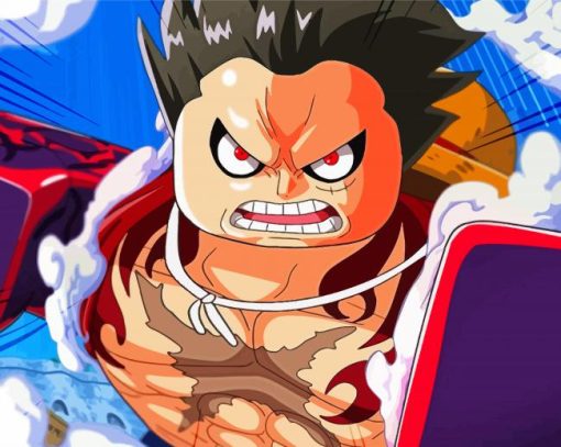 Cool Luffy Gear 4 One Piece Diamond Paintings