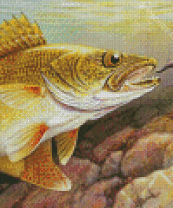 Cool Walleye Fishing Diamond Paintings