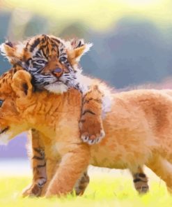 Cute Tiger Cubs Diamond Paintings