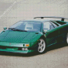 Green Lamborghini Diablo Diamond Paintings