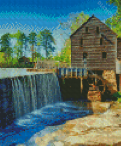 Historic Yates Mill Country Park Raleigh North Carolina Diamond Paintings
