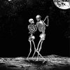 Monochrome Love Skeletons Dancing Diamond Paintings