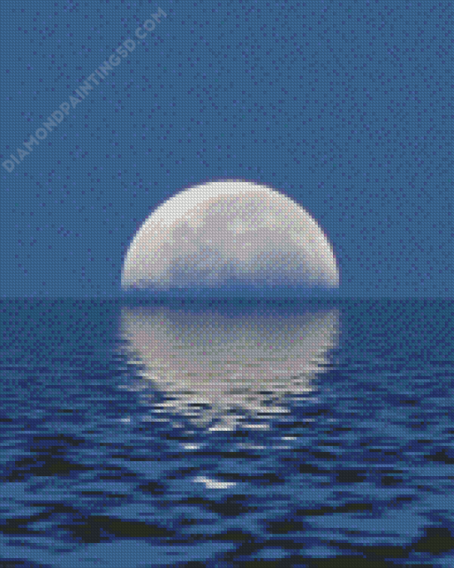 Moon Over Sea Art Diamond Paintings