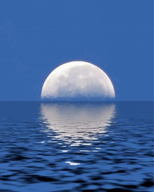 Moon Over Sea Art Diamond Paintings