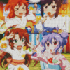 Non Non Biyori Characters Diamond Paintings